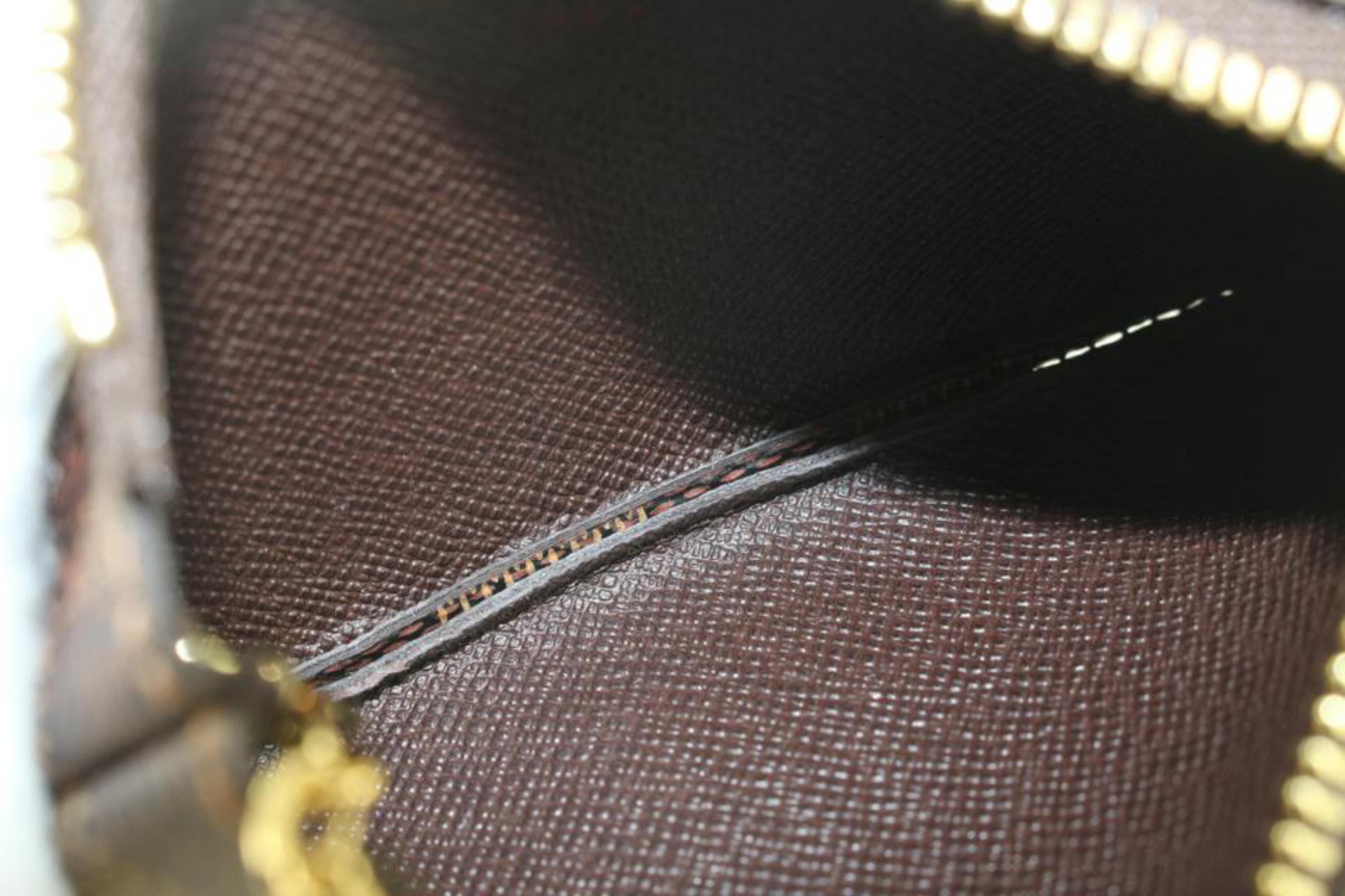 Louis Vuitton Damier Ebene Pochette Cles Key Pouch Keychain 121lv29 2