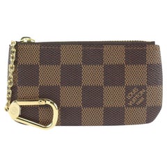 Louis Vuitton Damier Ebene Pochette Cles Schlüsselanhänger 121lv29