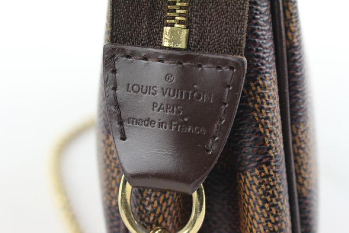 Gray Louis Vuitton Damier Ebene Pochette Eva Bag 620lvs616 For Sale