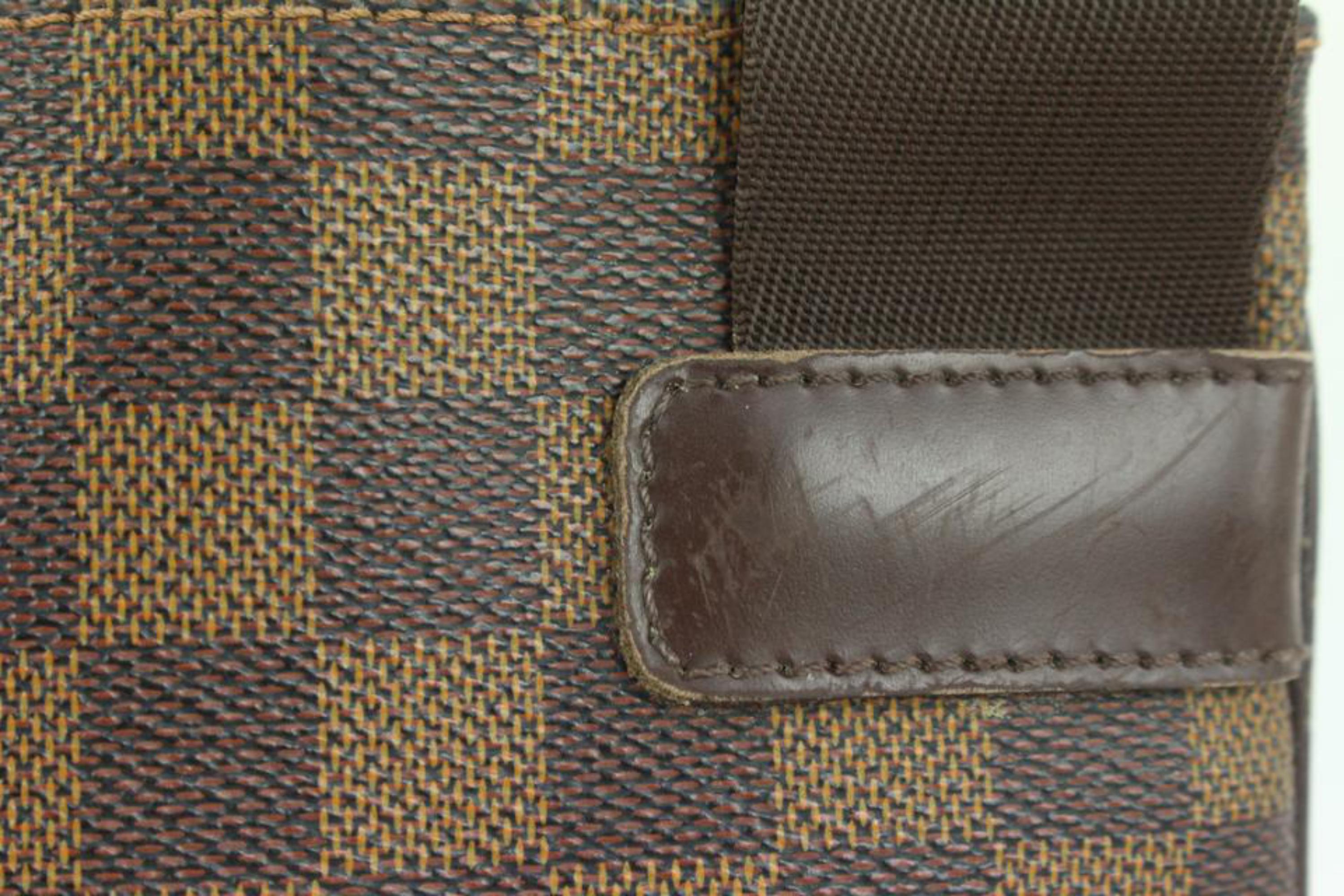 Louis Vuitton Damier Ebene Pochette Melville Umhängetasche 1014lv9 im Zustand „Relativ gut“ im Angebot in Dix hills, NY