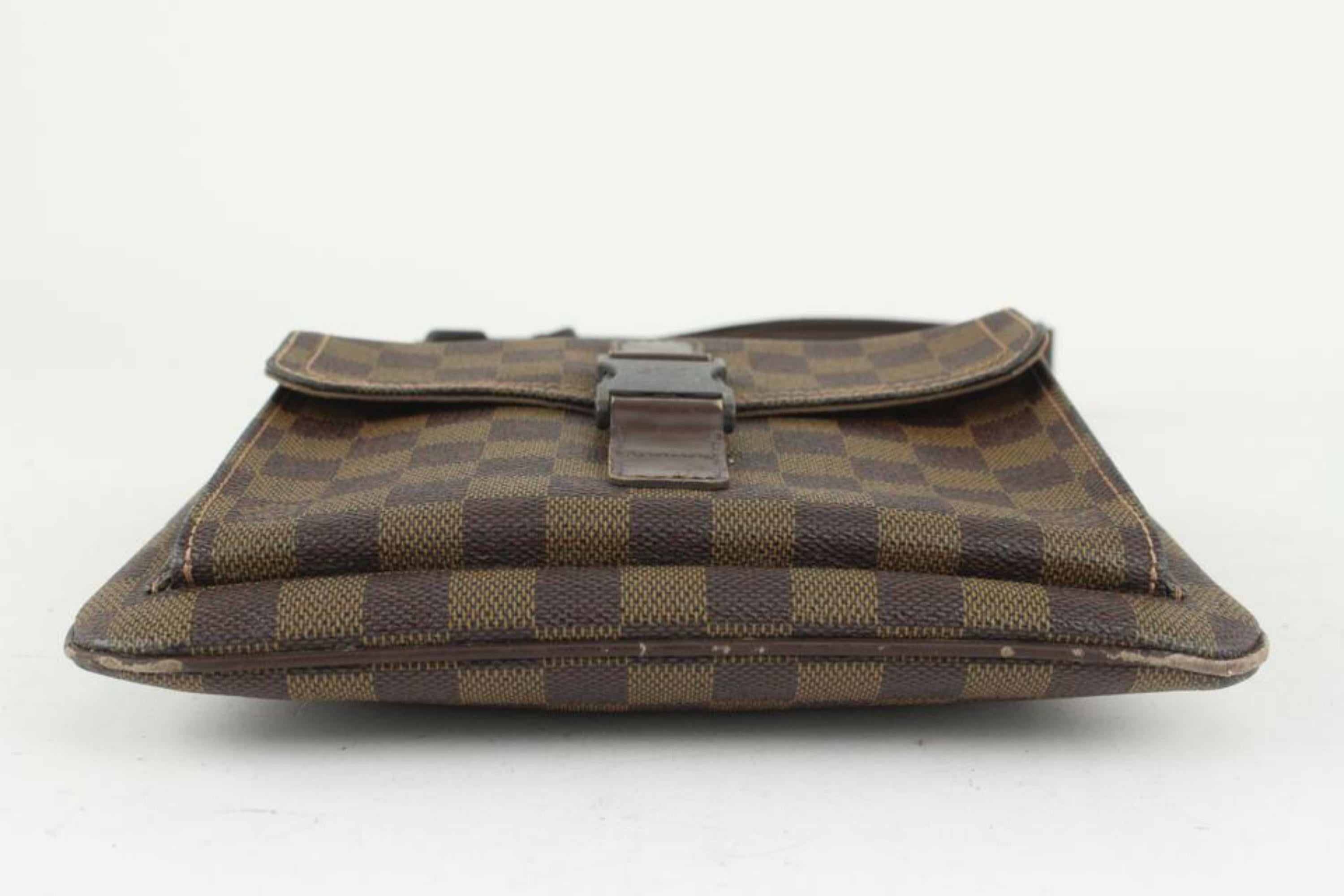 Women's Louis Vuitton Damier Ebene Pochette Melville Crossbody Bag 1014lv9 For Sale