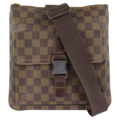 Used Louis Vuitton Damier Ebene Pochette Melville Crossbody Bag 1014lv9