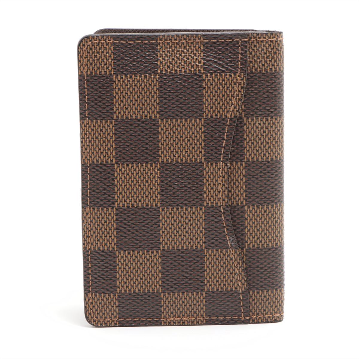 Louis Vuitton Damier Ebene Pocket Organizer In Good Condition For Sale In Indianapolis, IN