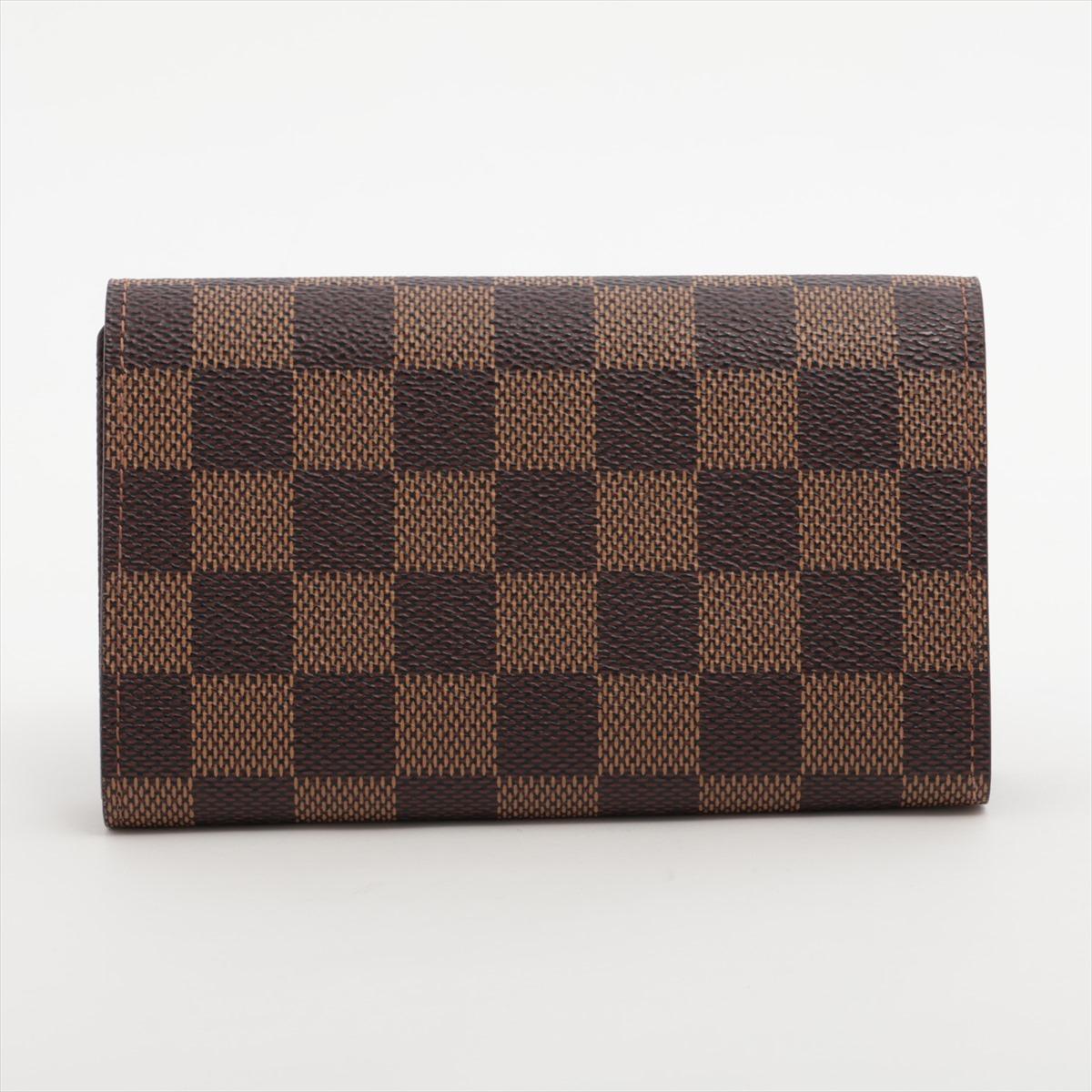 Louis Vuitton Damier Ebene Porte Monnaie Billets Tresor Wallet In Good Condition In Humacao, PR