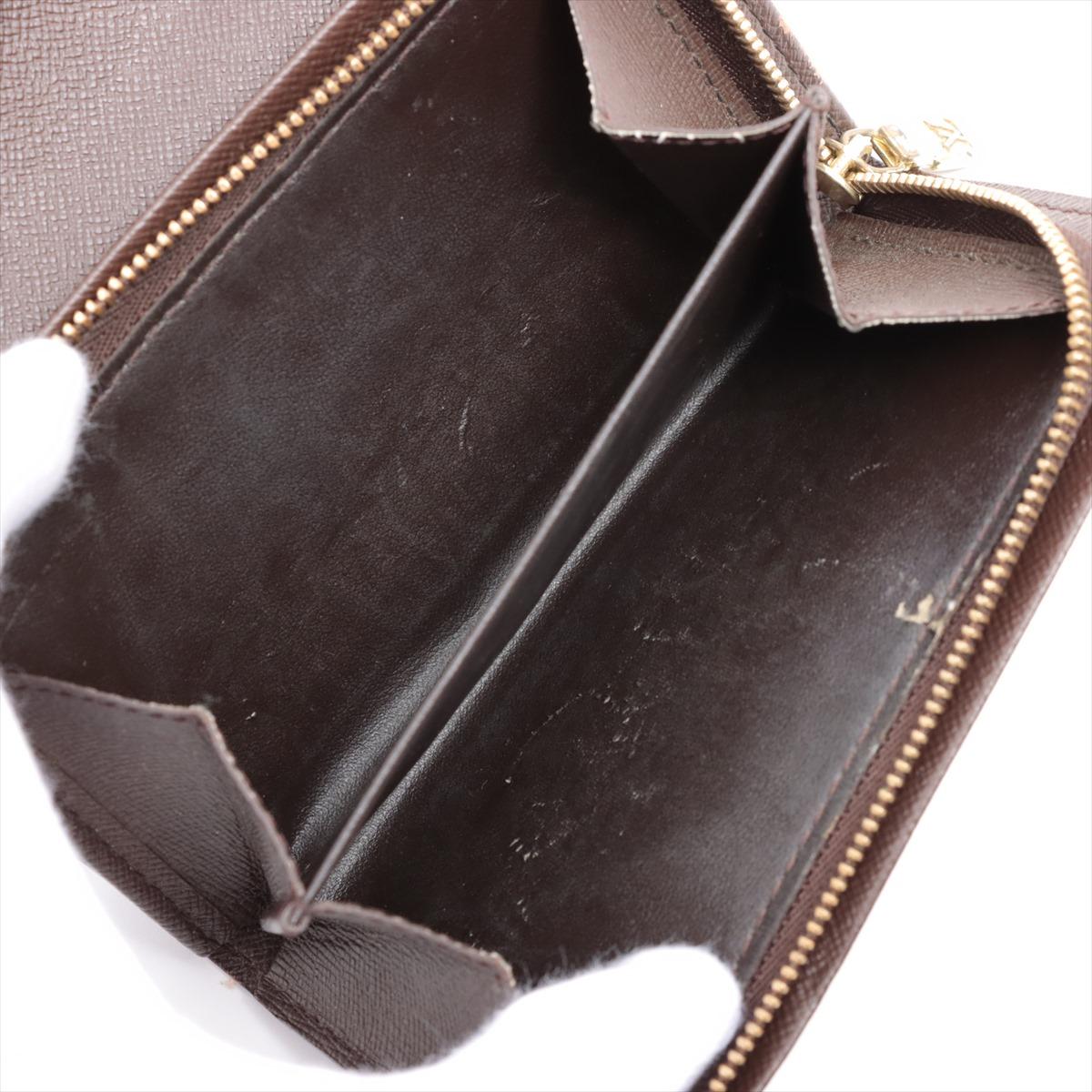 Louis Vuitton Porte-monnaie damier ébène Porte Monnaie Tresor en vente 2
