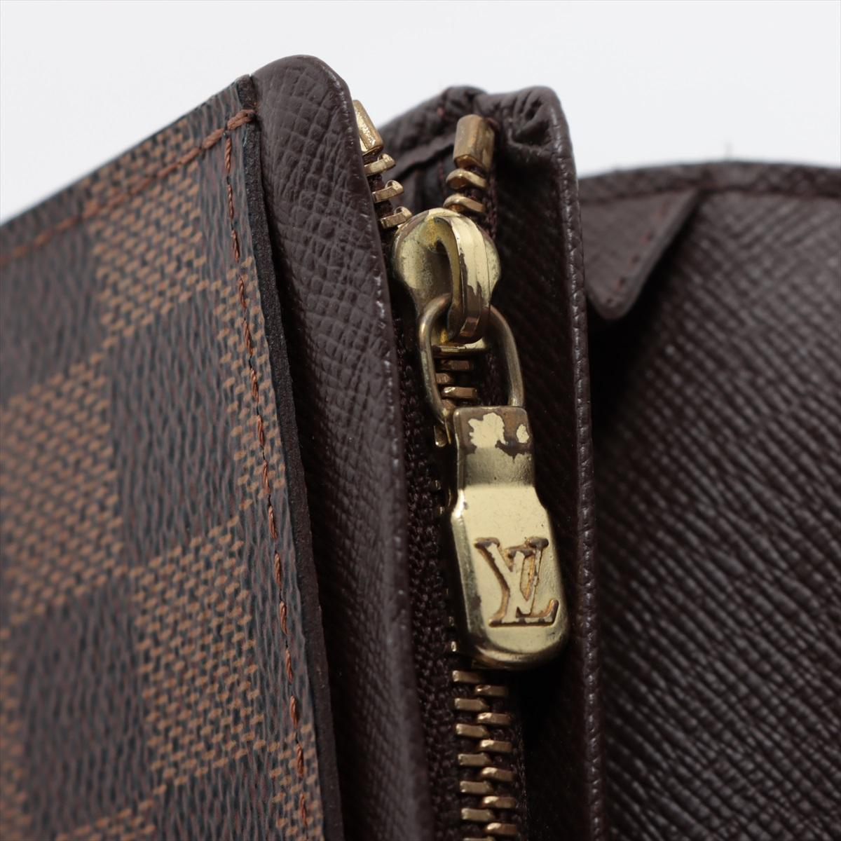 Louis Vuitton Porte-monnaie damier ébène Porte Monnaie Tresor en vente 4