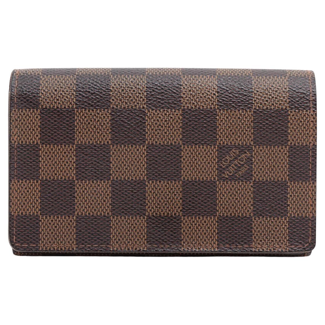 Louis Vuitton Porte-monnaie damier ébène Porte Monnaie Tresor en vente