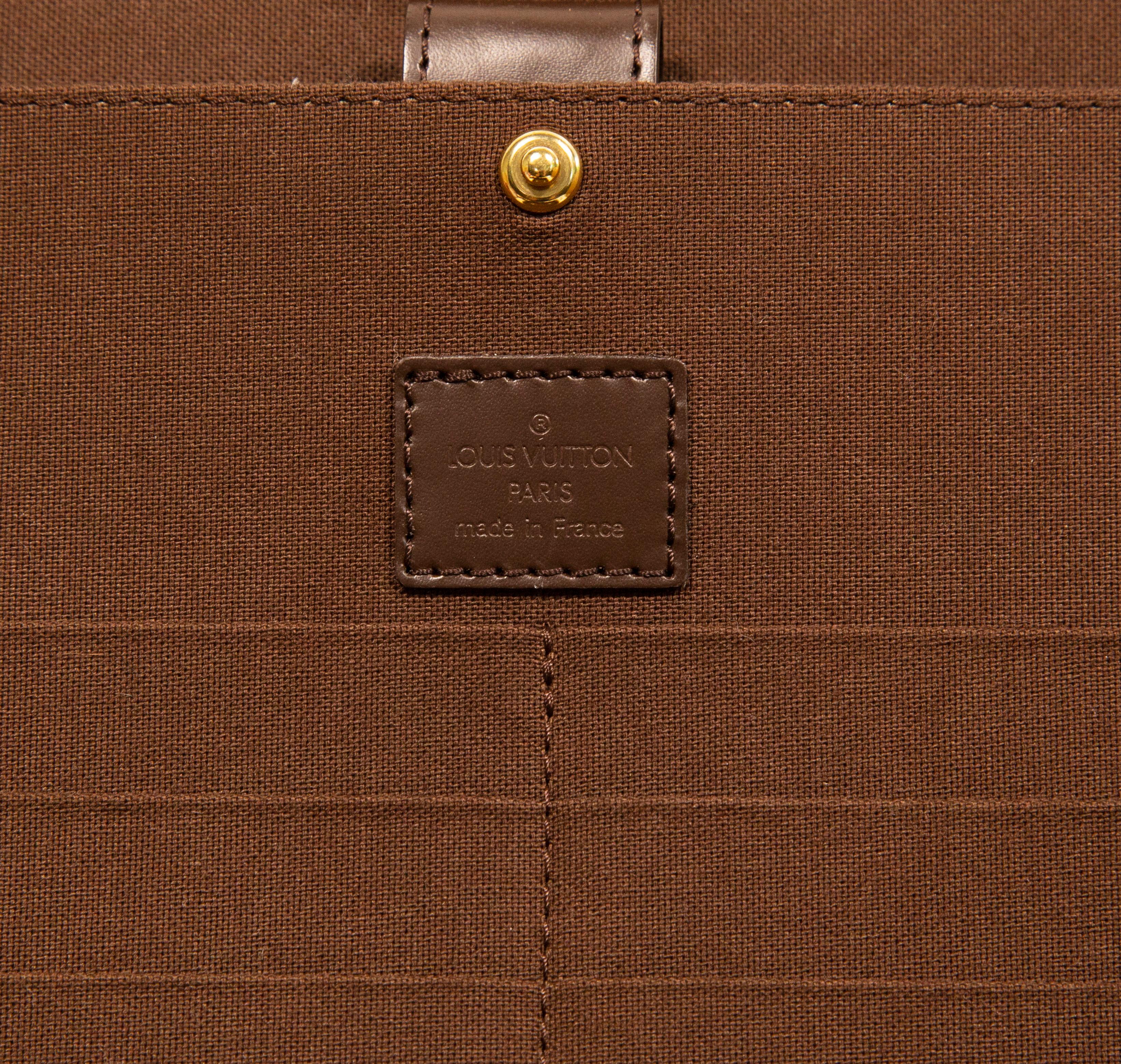 Louis Vuitton Damier Ebene Porte Ordinateur Sabana Business Bag Laptop Bag For Sale 5