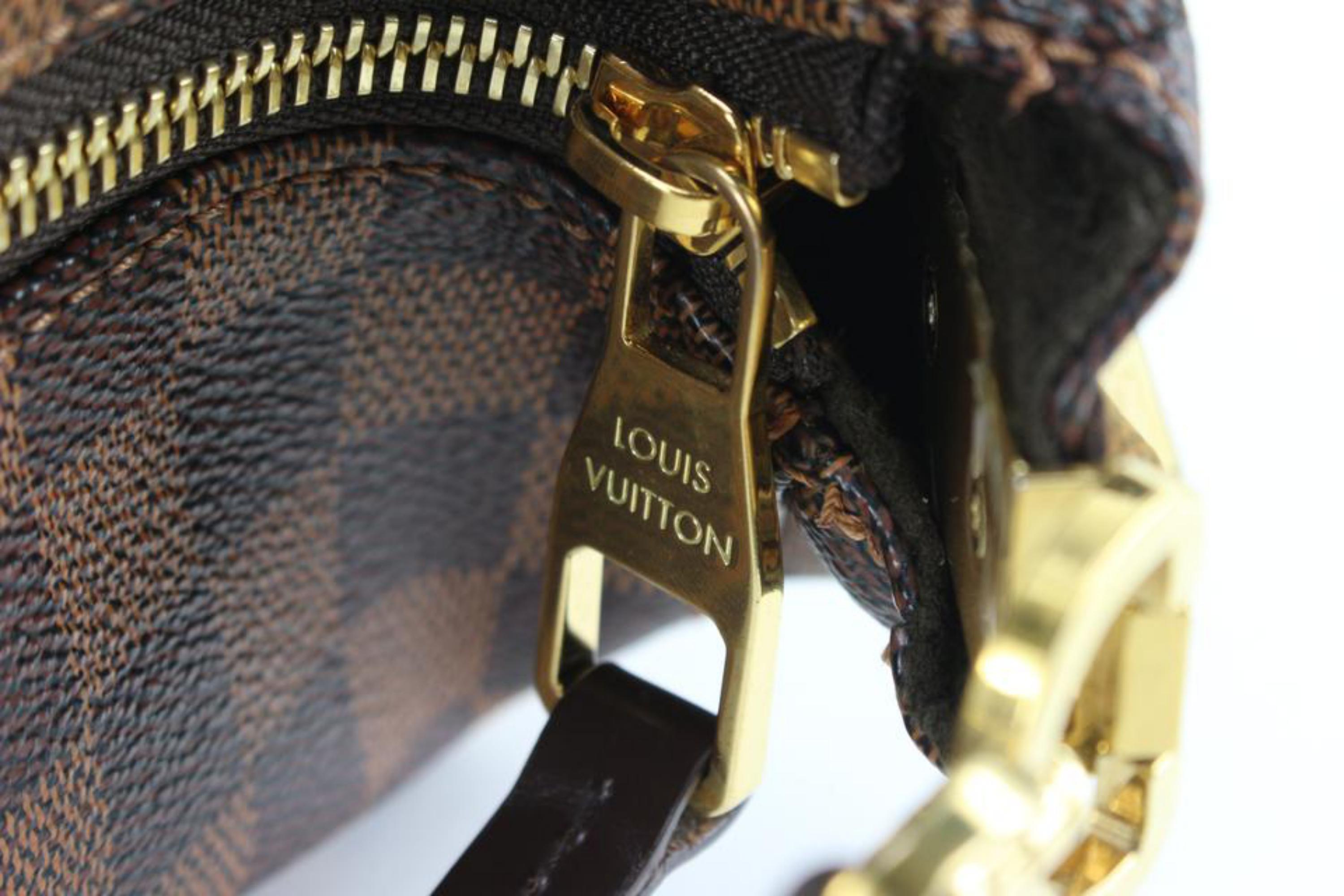 Louis Vuitton Damier Ebene Portobello GM Hobo 13lz720s In Good Condition For Sale In Dix hills, NY