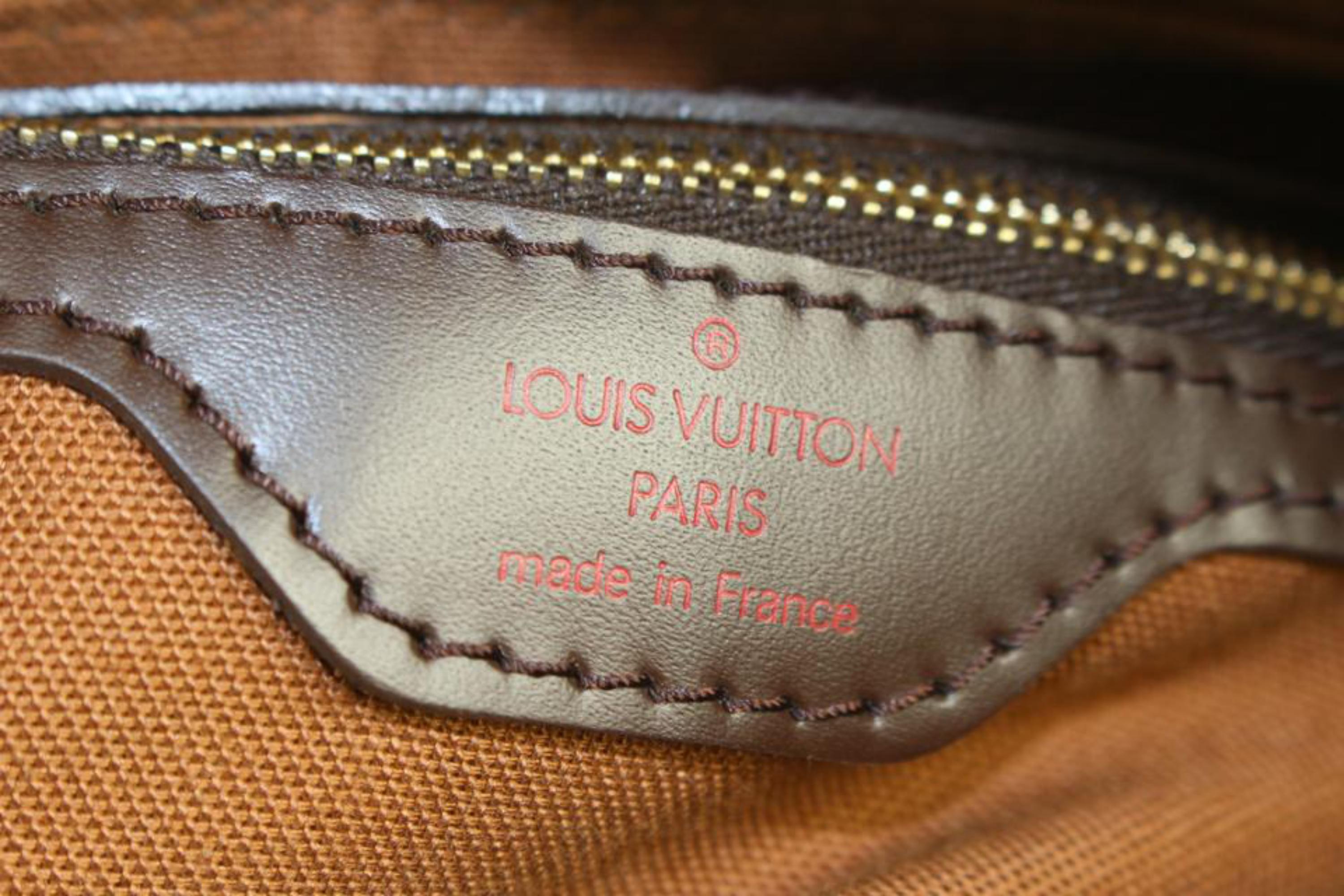 Women's Louis Vuitton Damier Ebene Ribera GM Weekend Travel Keepall Upycle Ready 1419Va For Sale