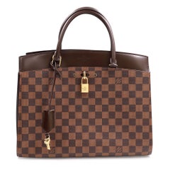 Louis Vuitton Damier Ebene Rivoli MM Brown Ladies Tote Handbag