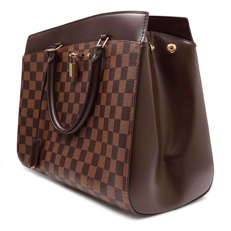 Louis Vuitton Damier Ebene Rivoli MM Brown Ladies Tote Handbag For