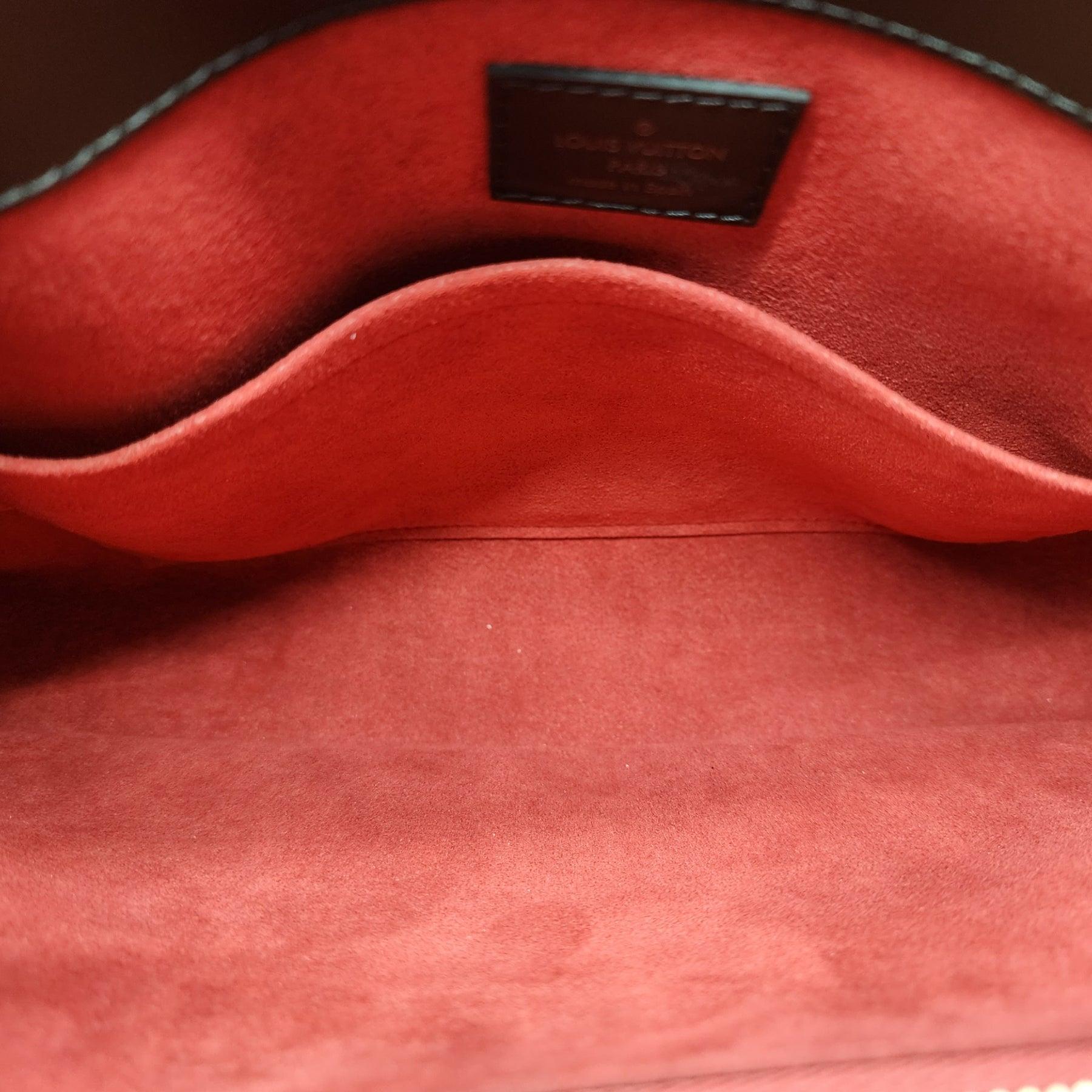 Louis Vuitton Sac à main Rivoli MM Damier ébène Excellent état - En vente à Los Angeles, CA