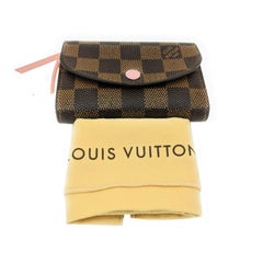 Louis Vuitton Damier Ebene Rosalie Coin Purse Rose Ballerine