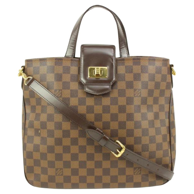 Louis Vuitton Damier Ebene Rosebery 2way Crossbody Tote Bag 41lk81 For Sale  at 1stDibs