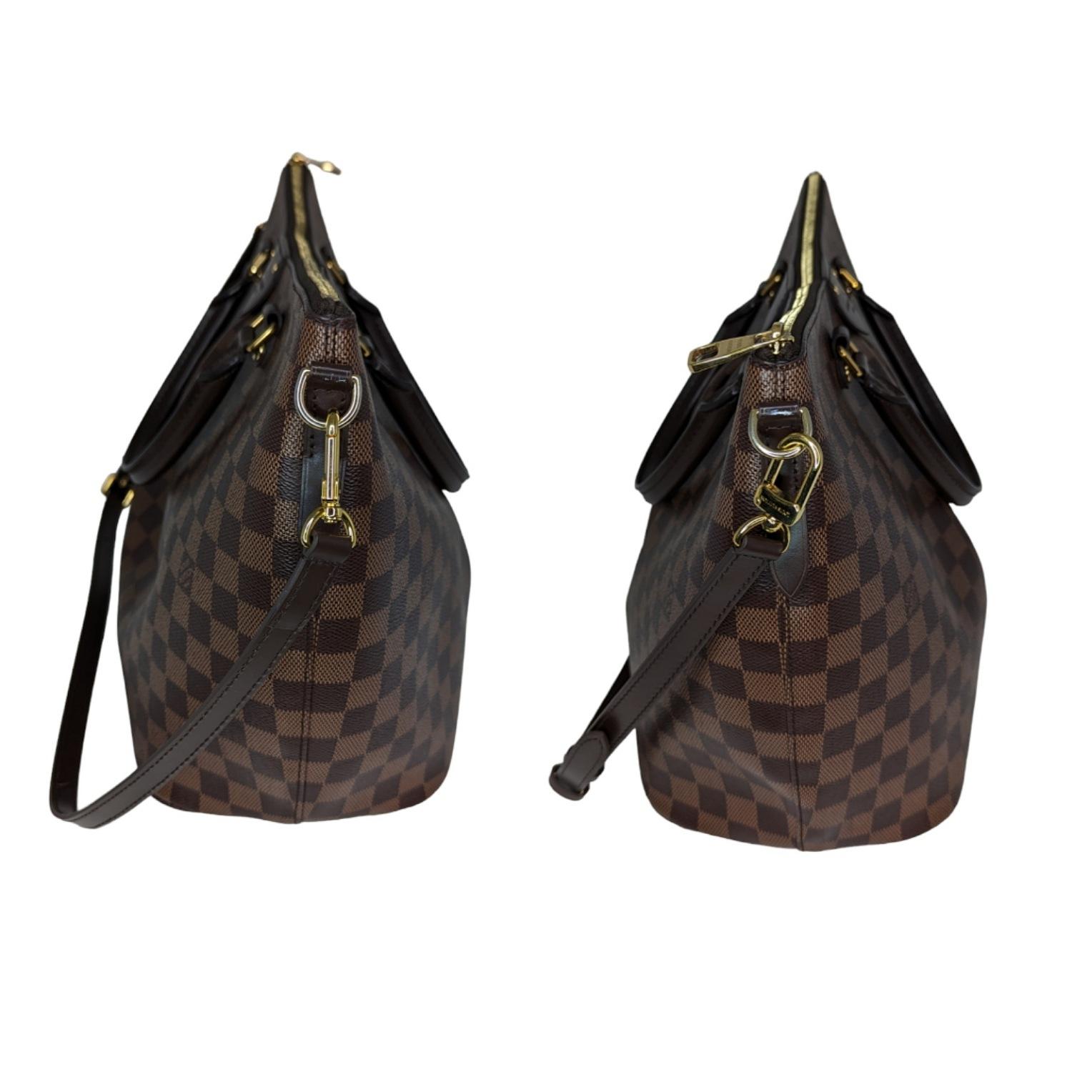 Louis Vuitton Damier Ebene Siena MM Bag In Excellent Condition For Sale In Scottsdale, AZ
