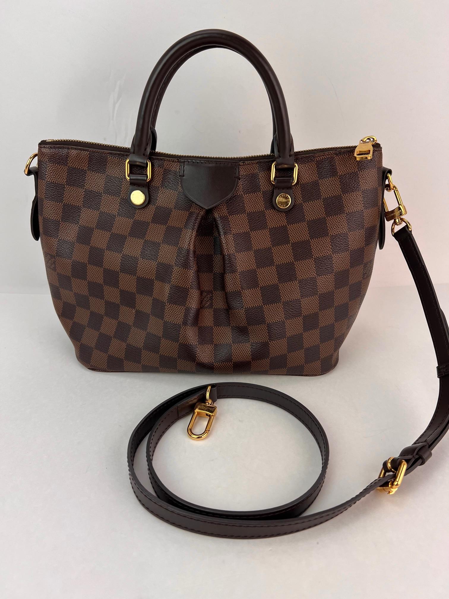 Louis Vuitton Damier Ebene Siena PM Shoulder Bag For Sale 8