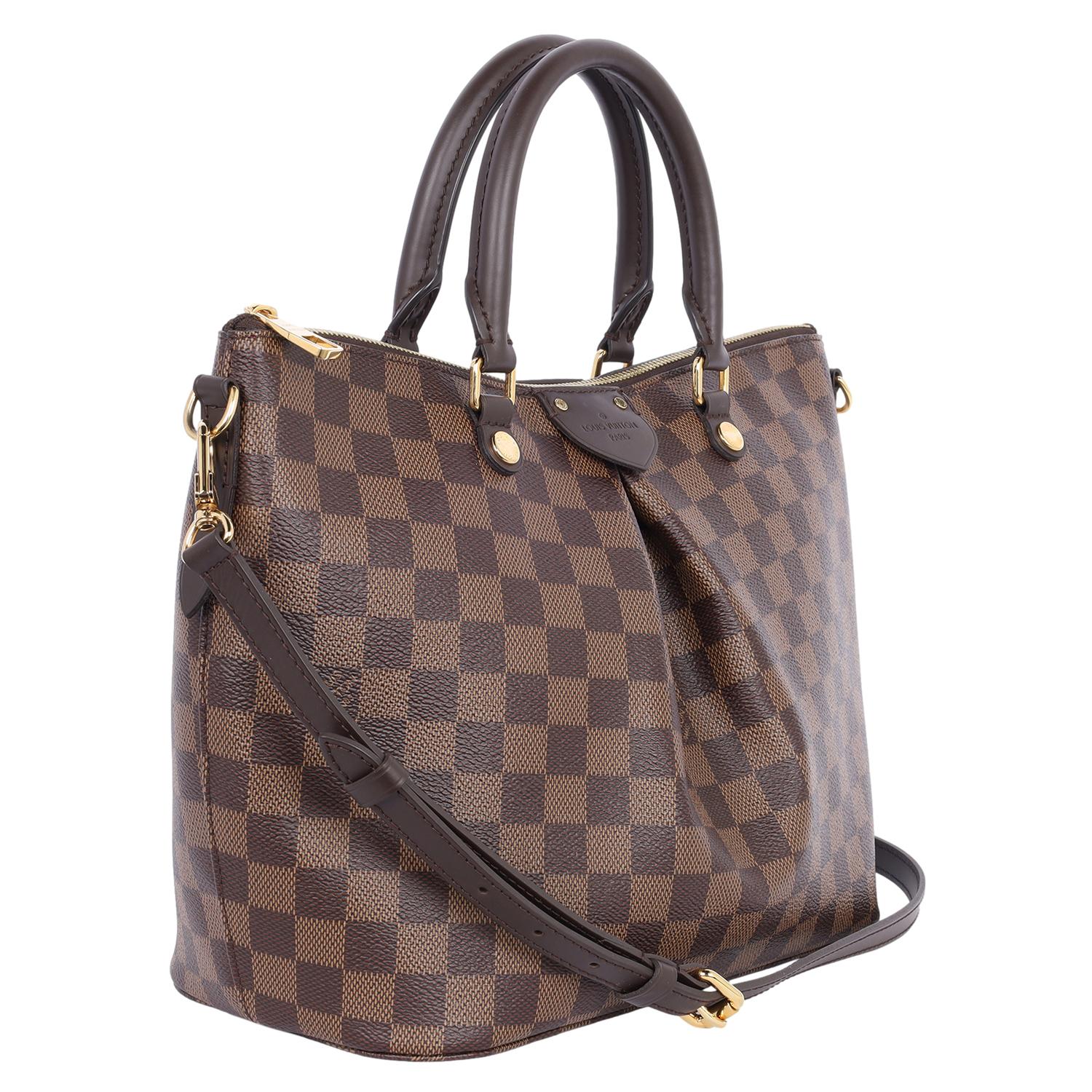 Women's or Men's Louis Vuitton Damier Ebene Sienna Crossbody Bag Brown