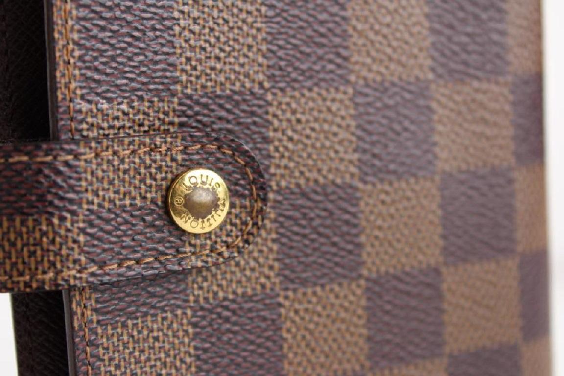 Louis Vuitton Damier Ebene Small Ring Agenda PM Diary Cover 5LVS1214 For Sale 3