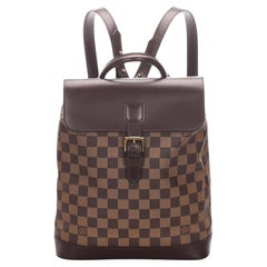 Louis Vuitton Damier Ebene Soho Backpack 126lv46