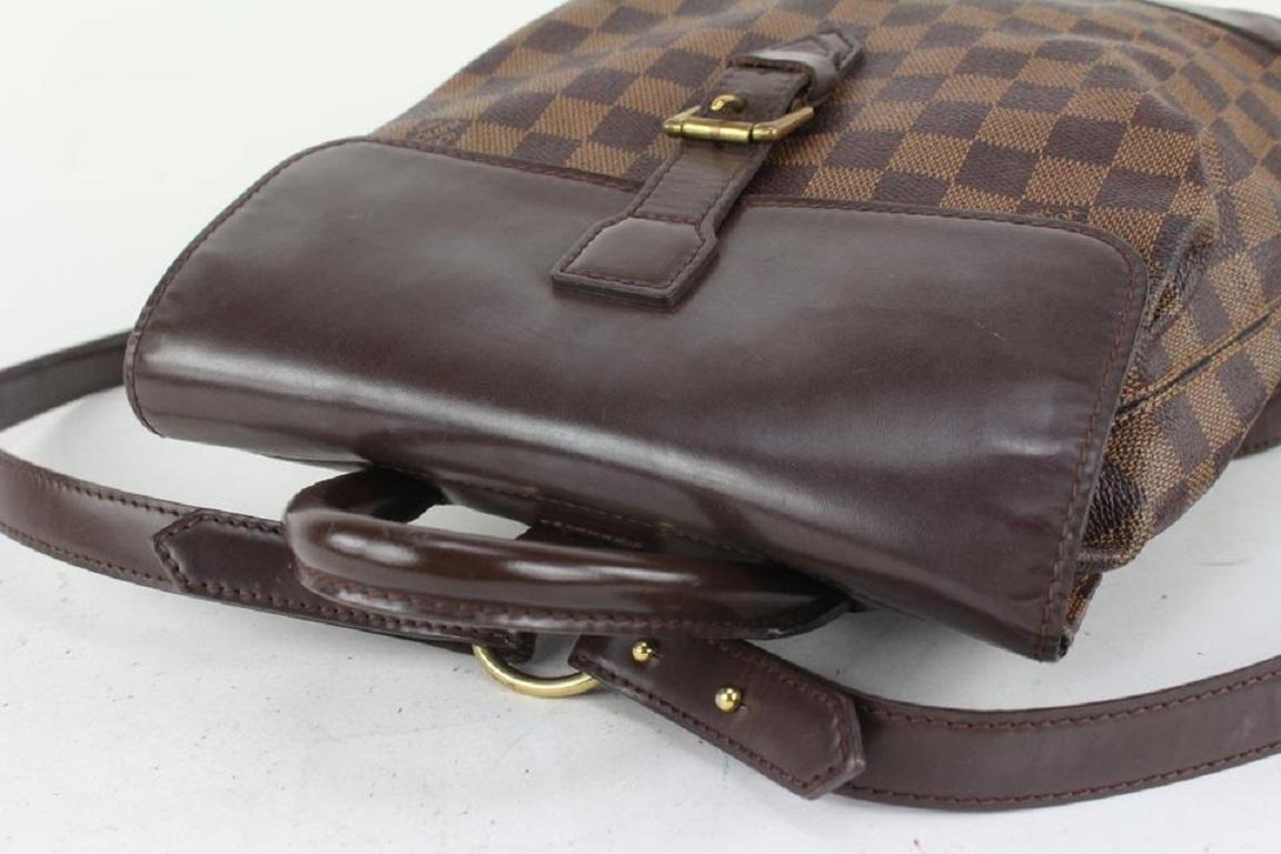 Louis Vuitton Damier Ebene Soho Backpack 12lv2 In Good Condition For Sale In Dix hills, NY