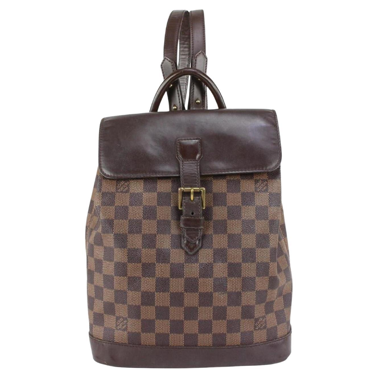 Louis Vuitton Damier Ebene Soho Backpack 12lv2 For Sale