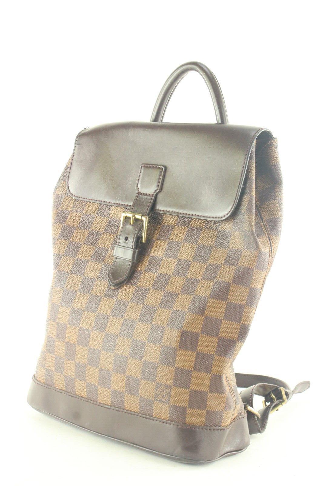 Louis Vuitton Damier Ebene Soho Backpack 2LV117K For Sale 7