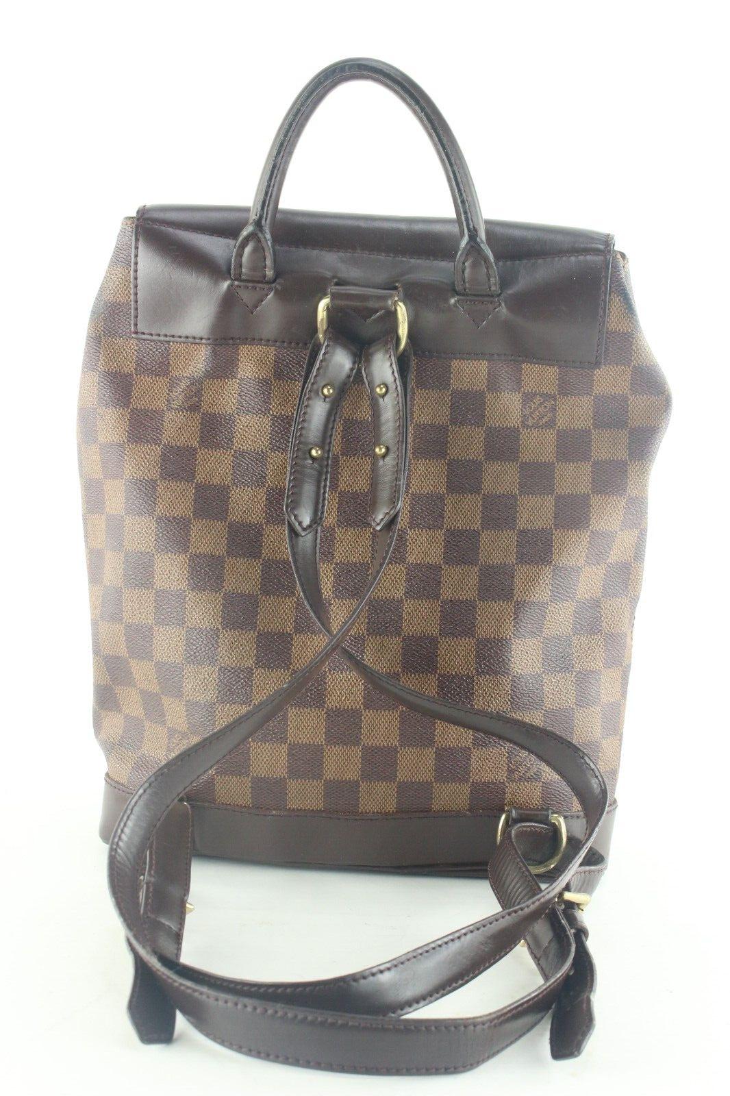 Louis Vuitton Damier Ebene Soho Backpack 2LV117K For Sale 3