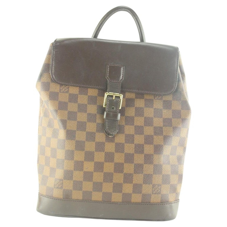 Louis Vuitton Damier Ebene Soho Backpack 2LV117K For Sale at 1stDibs Louis Vuitton Damier Ebene Soho Backpack 2LV117K For Sale at 1stDibs