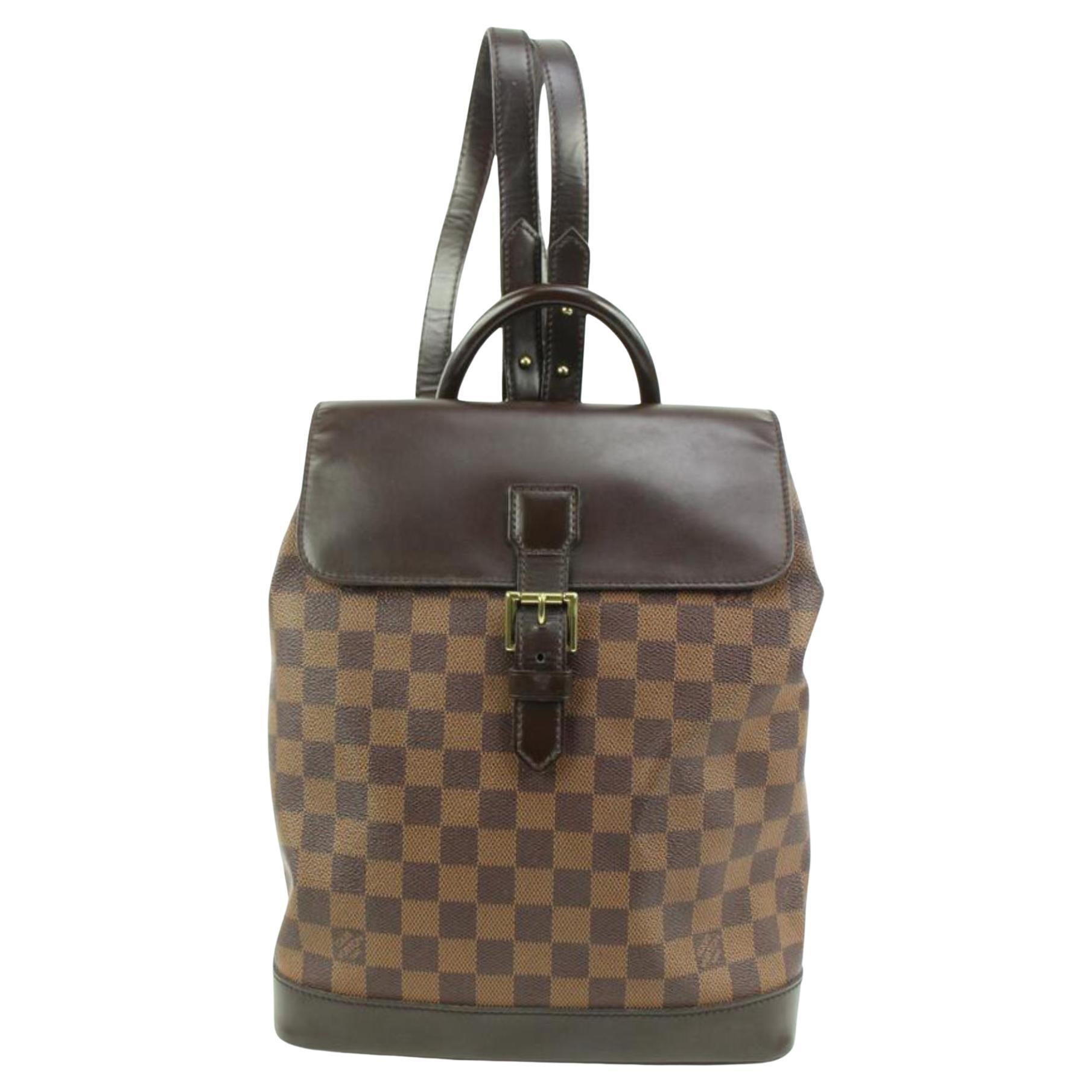 Louis Vuitton Damier Ebene Soho Backpack s210lv61 For Sale