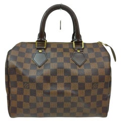 Vintage Louis Vuitton Damier Ebene Speedy 25 Boston Bag 45LV713