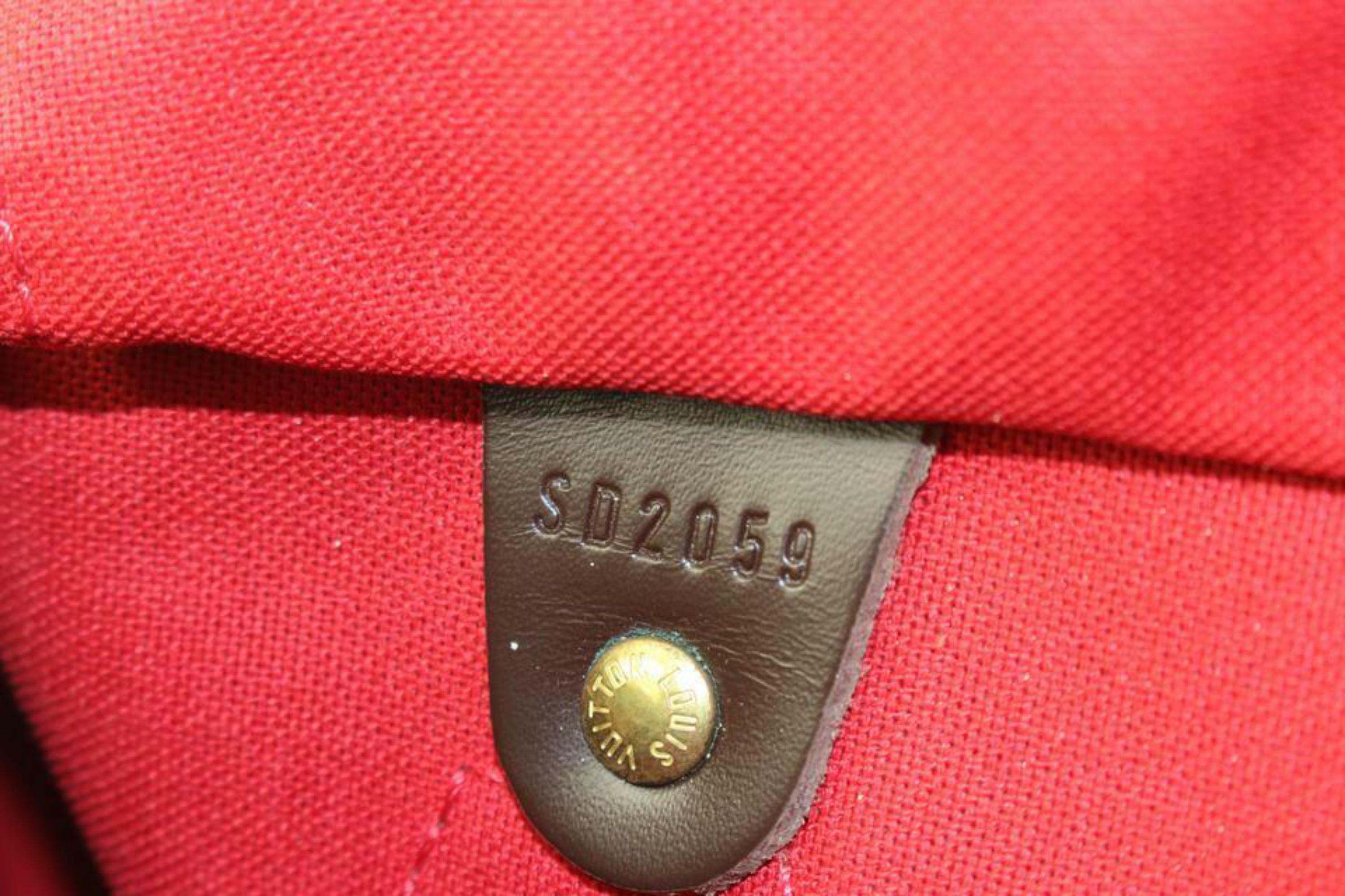 Louis Vuitton Damier Ebene Speedy 25 Boston Tasche PM 1LV1114b
Datumscode/Seriennummer: SD2059
Hergestellt in: U.S.A.
Maße: Länge:  10