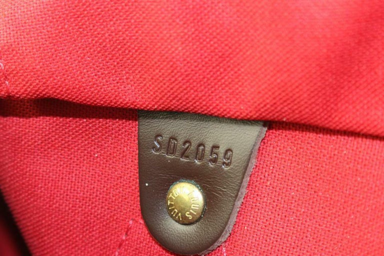 Louis Vuitton Damier Ebene Speedy 25 Boston Bag PM 1LV1114b For