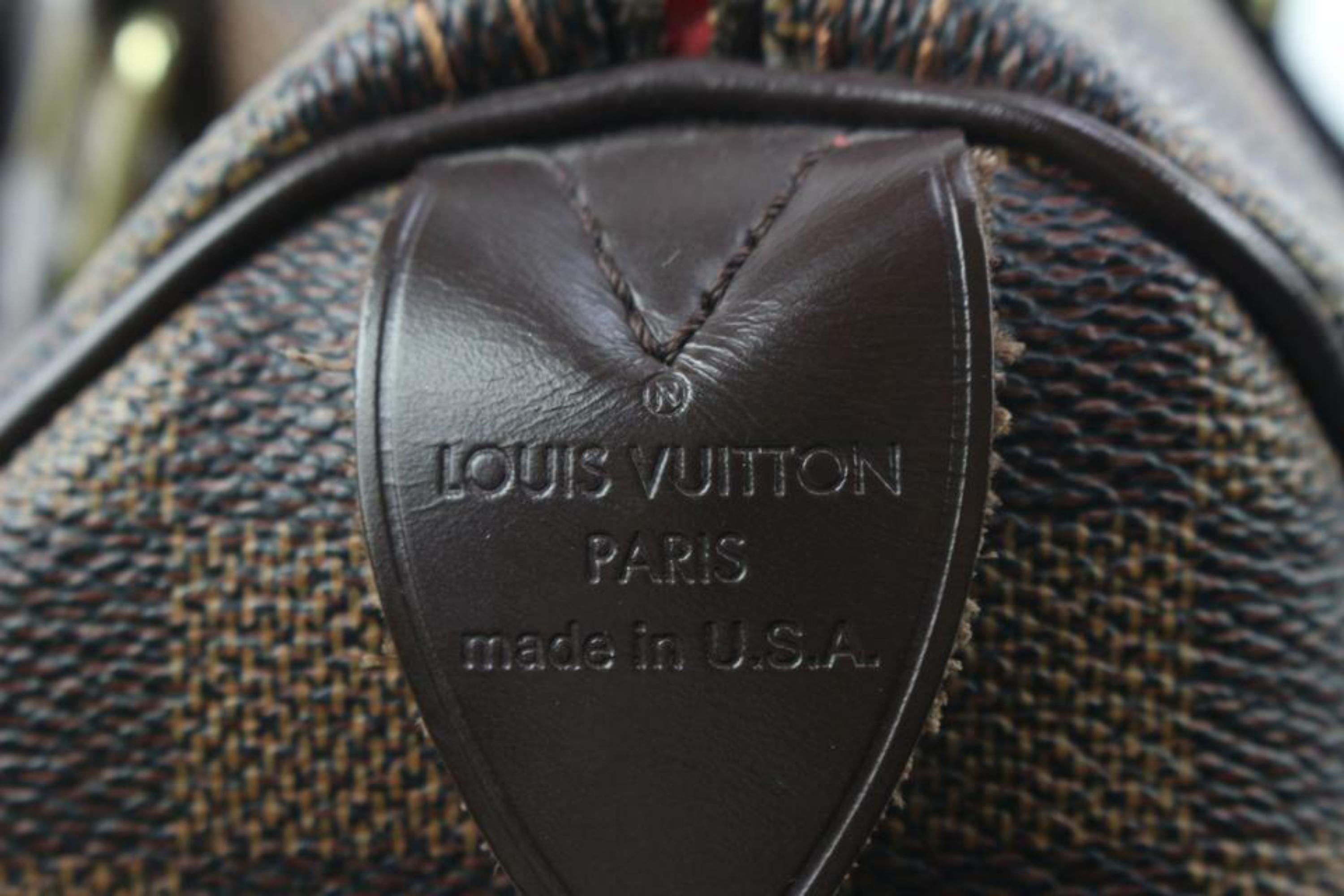 Louis Vuitton Damier Ebene Speedy 25 Boston Tasche PM 1LV1114b im Zustand „Gut“ im Angebot in Dix hills, NY