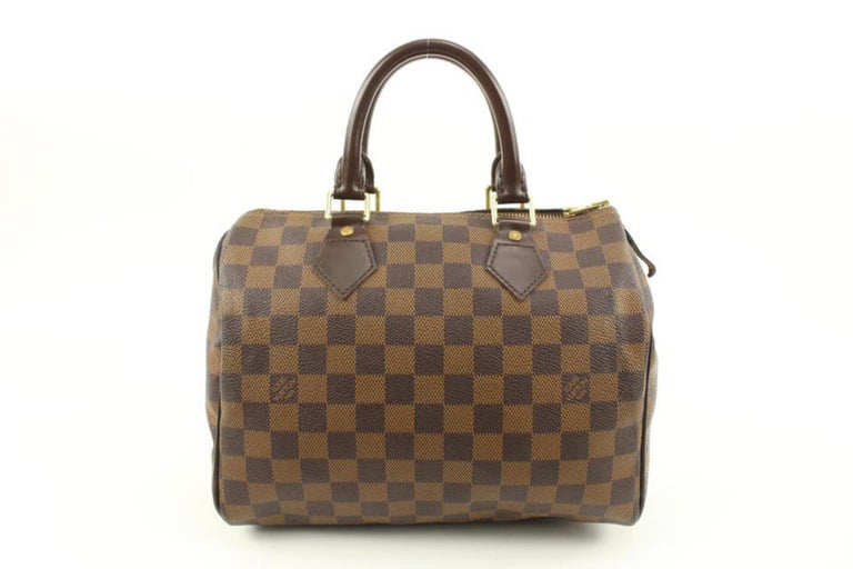 Louis Vuitton Damier Ebene Speedy 25 Boston Bag PM 75lv225s For Sale at  1stDibs