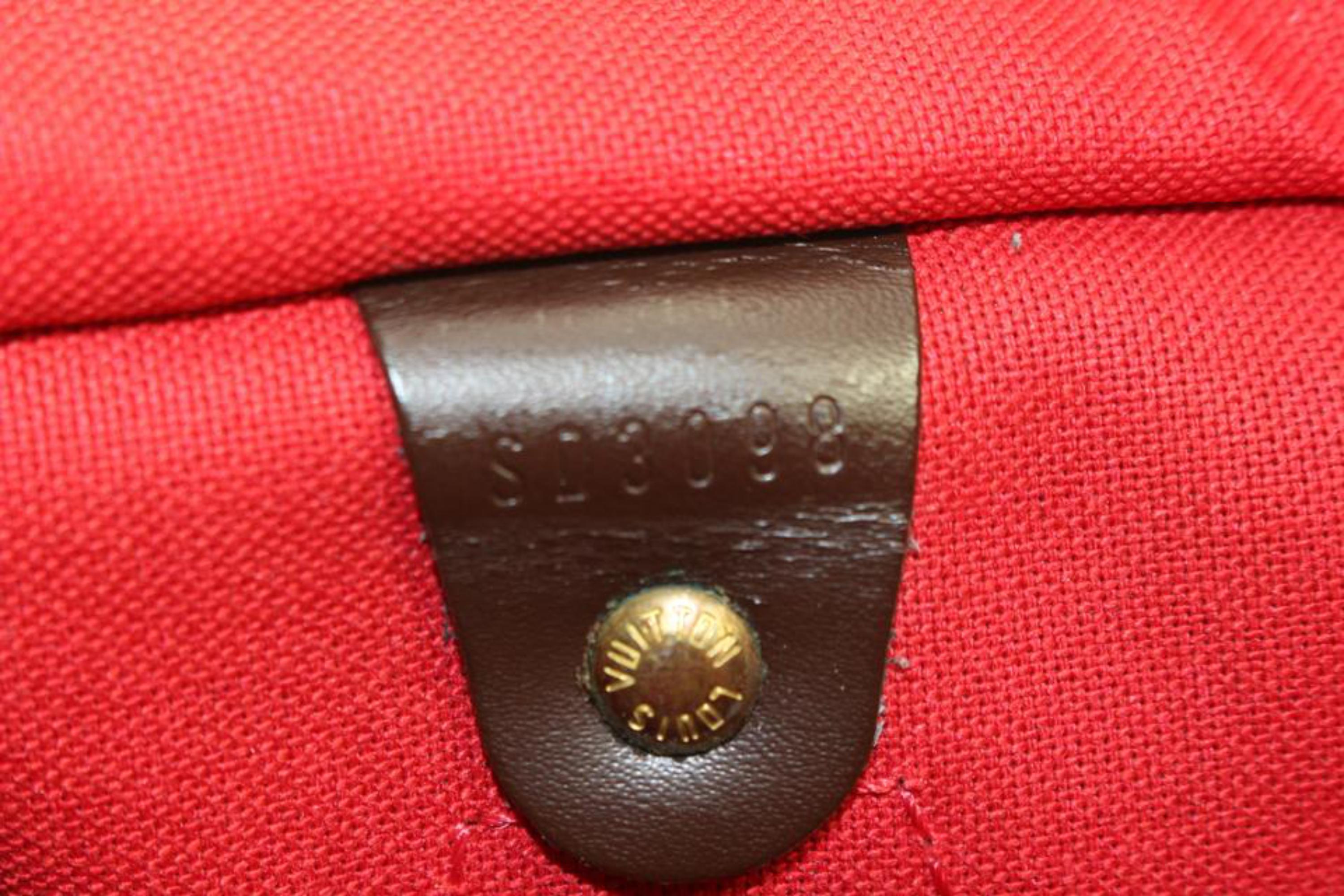 Louis Vuitton Damier Ebene Speedy 25 Boston Bag PM 75lv225s For Sale 4