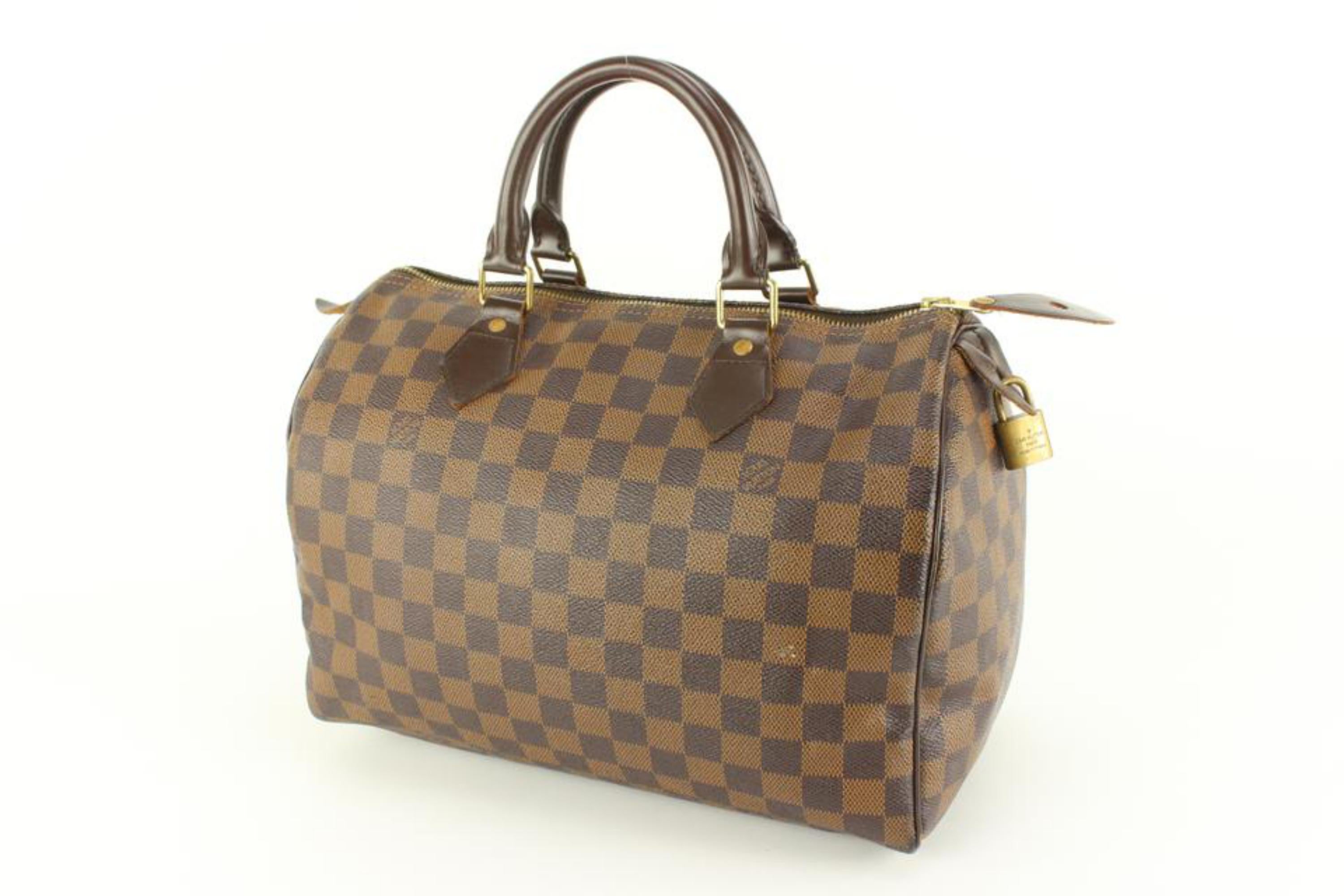 Louis Vuitton Damier Ebene Speedy 30 Boston Bag 25lk517s For Sale 4