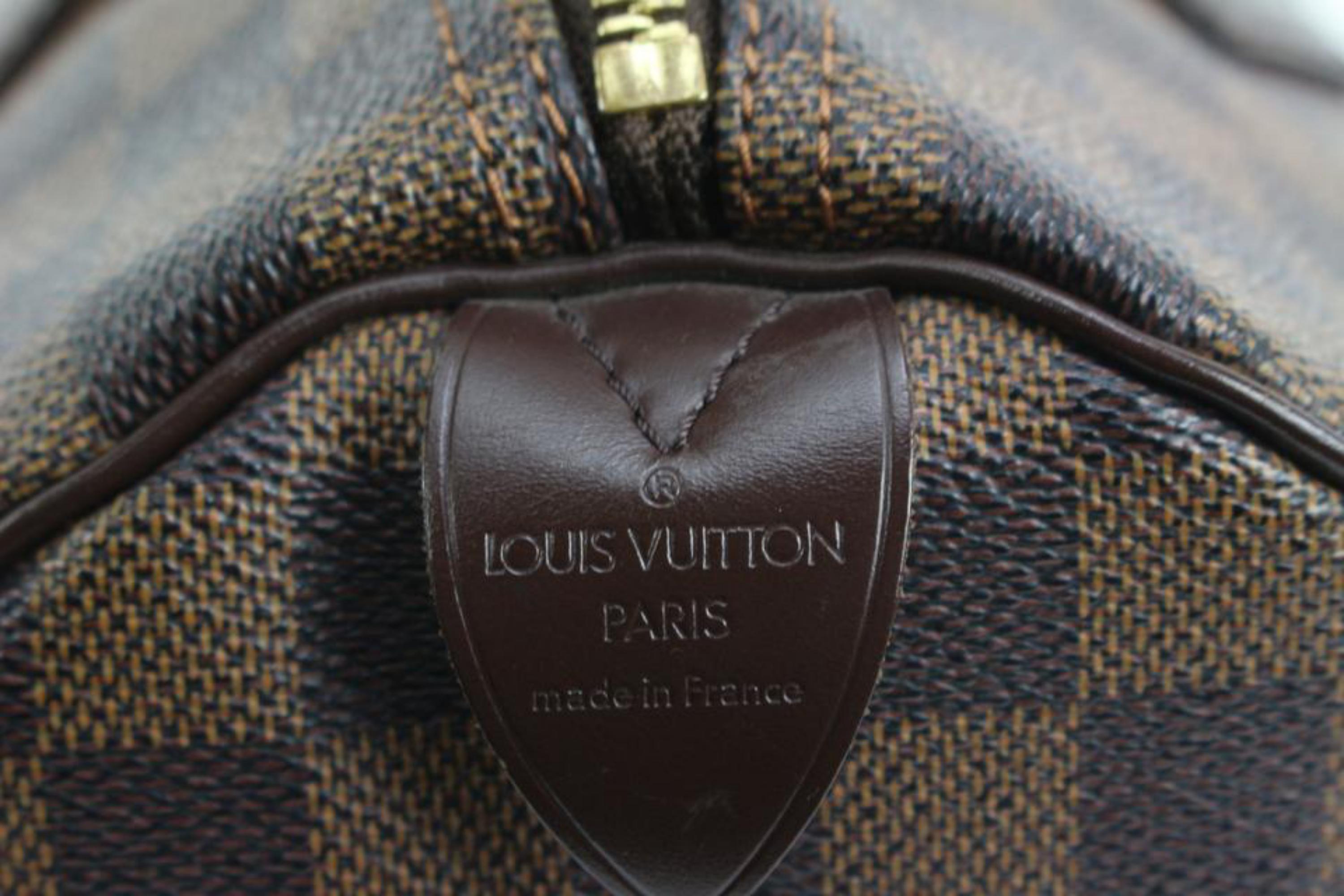 Brown Louis Vuitton Damier Ebene Speedy 30 Boston Bag 41lk69 For Sale