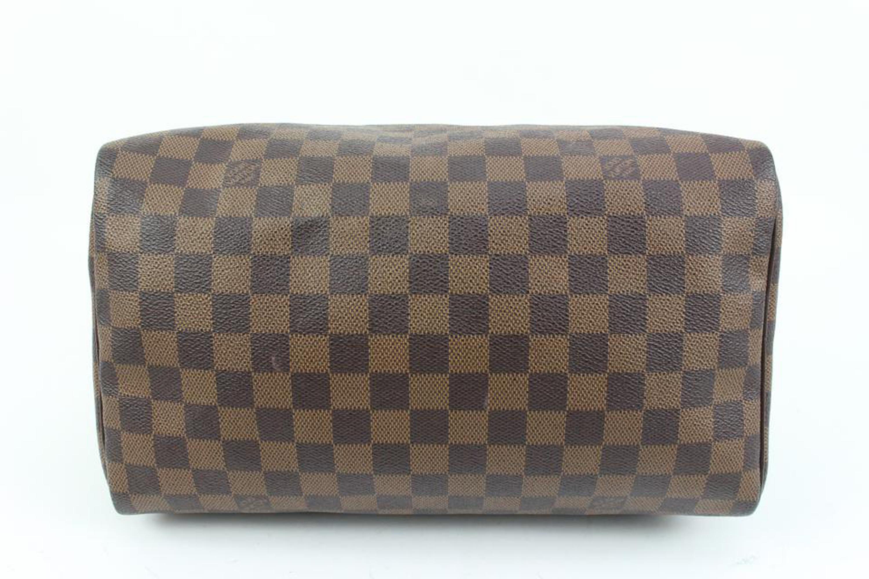 Louis Vuitton Damier Ebene Speedy 30 Boston Bag 41lk69 For Sale 1