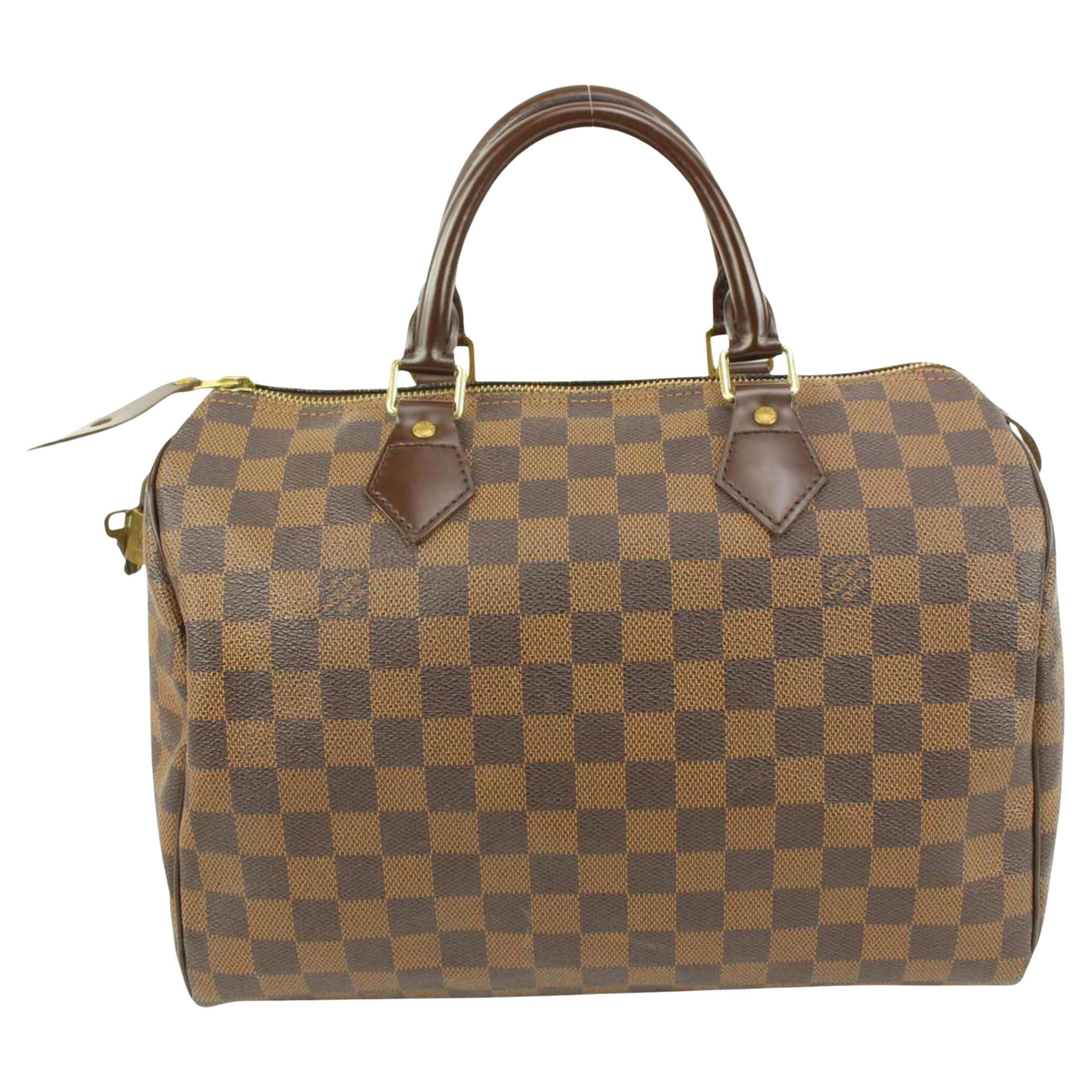 Louis Vuitton Damier Ebene Speedy 30 Boston Bag 41lk69 For Sale