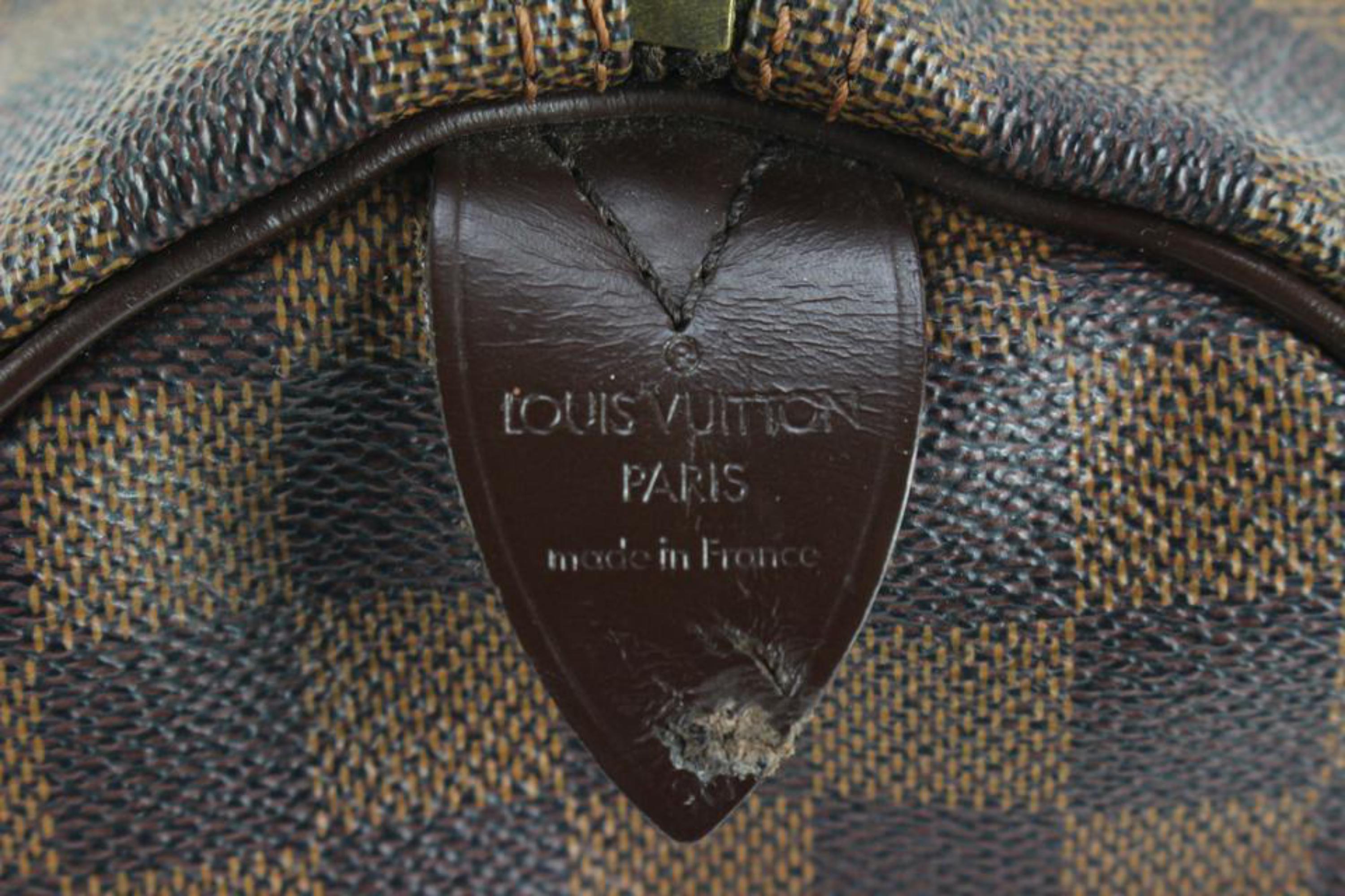 Brown Louis Vuitton Damier Ebene Speedy 30 Boston Bag 49lv518s For Sale