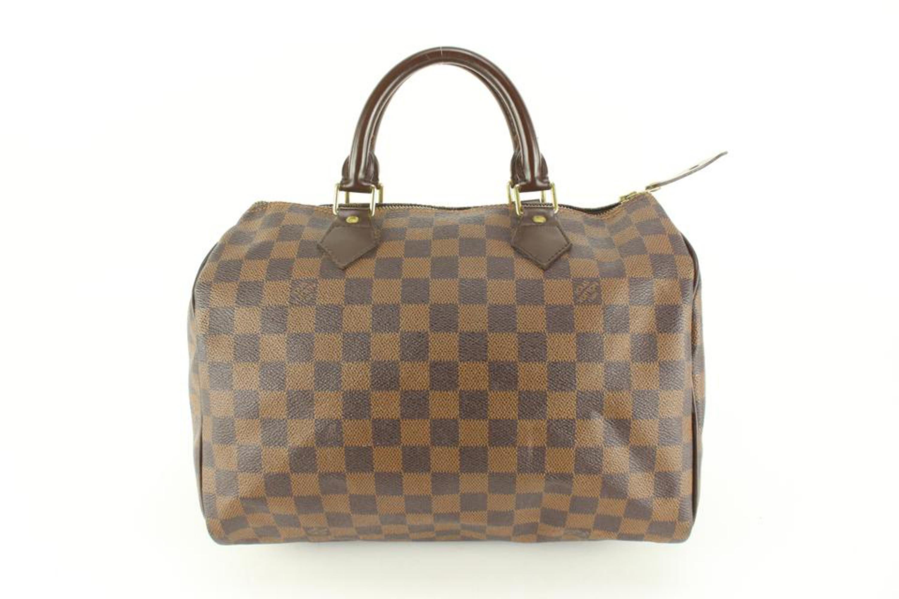 Louis Vuitton Damier Ebene Speedy 30 Boston Bag 49lv518s For Sale 3