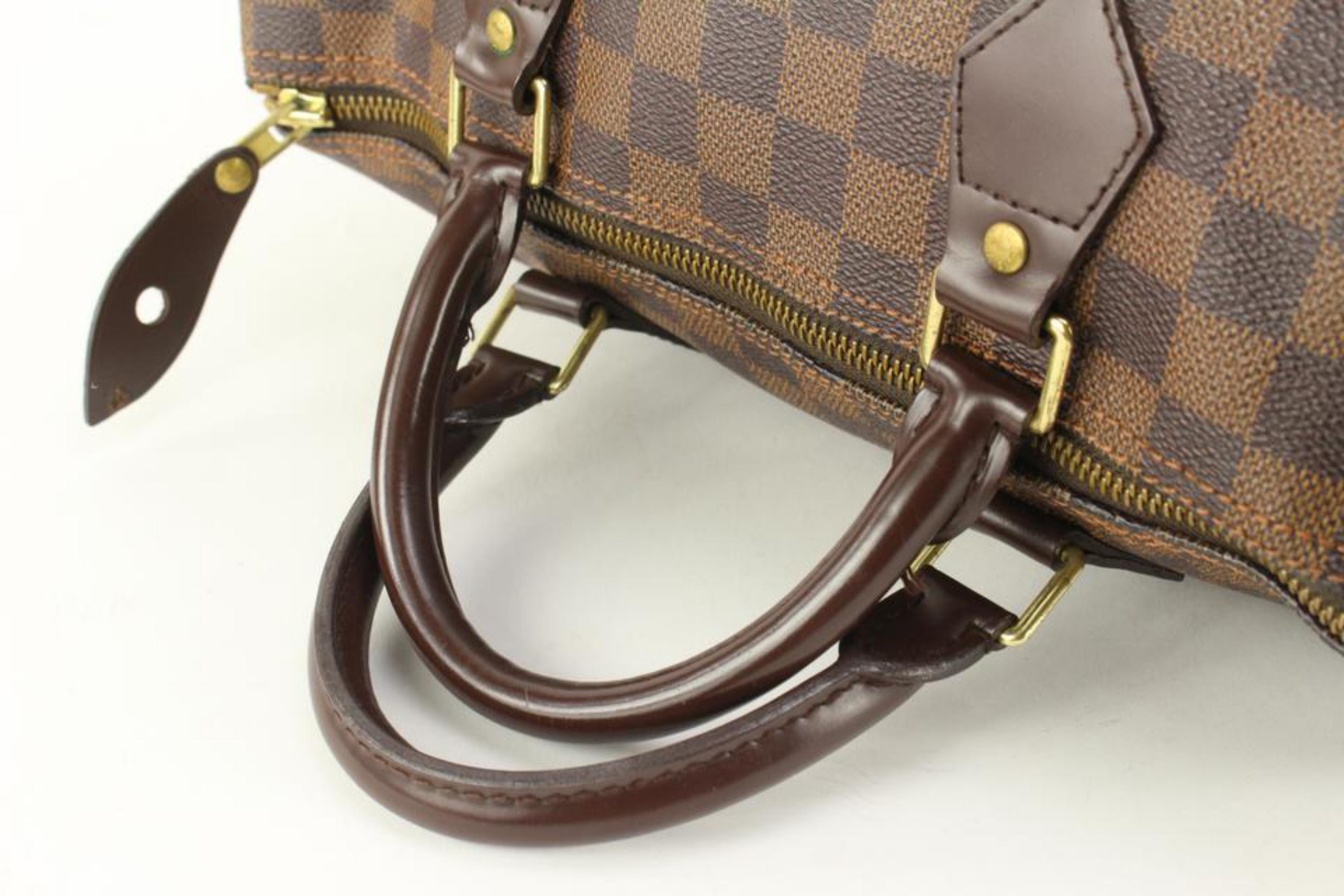 Louis Vuitton Damier Ebene Speedy 30 Boston Bag 49lv518s For Sale 1