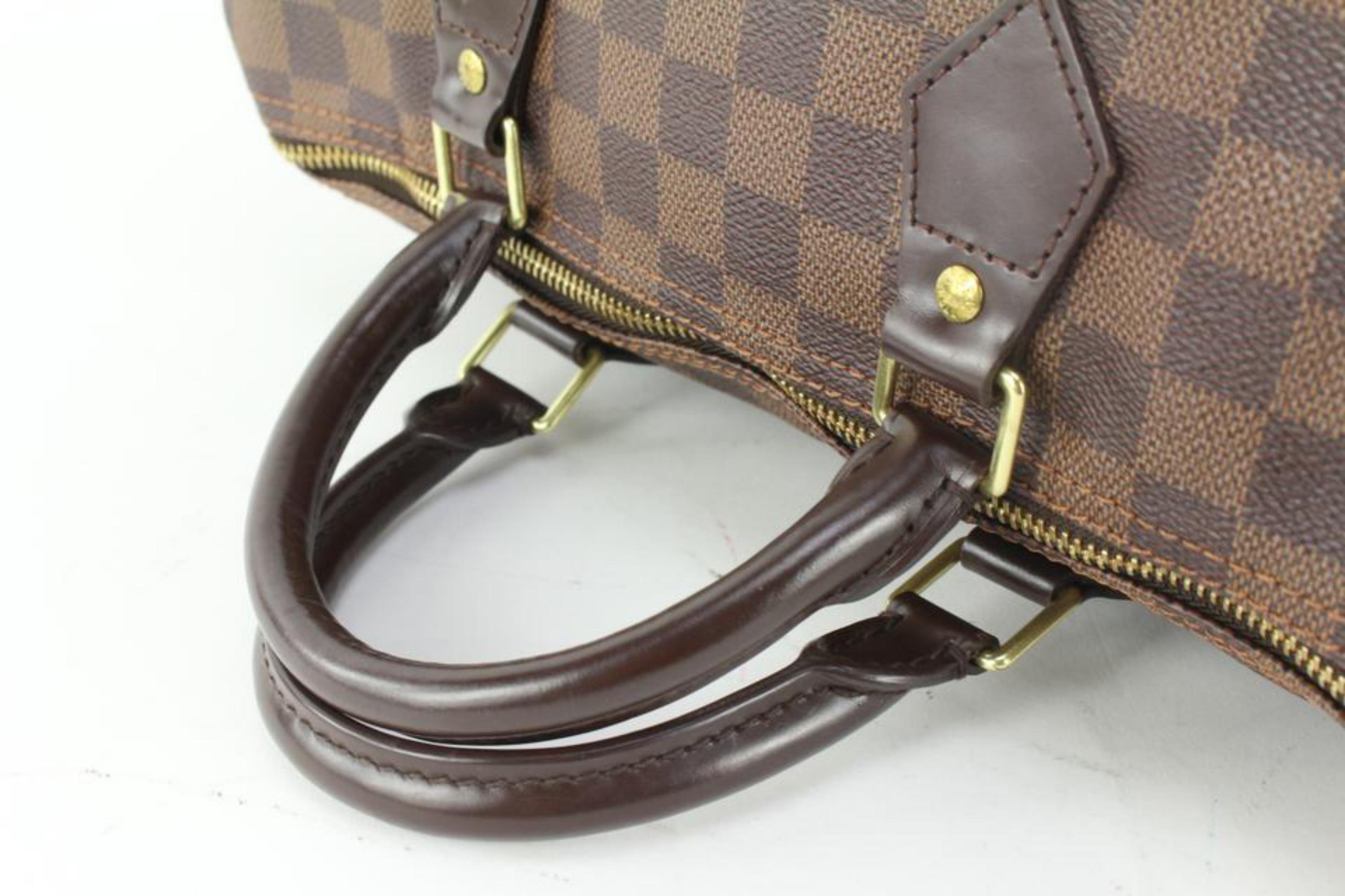 Women's Louis Vuitton Damier Ebene Speedy 30 Boston Bag 51lz62s For Sale