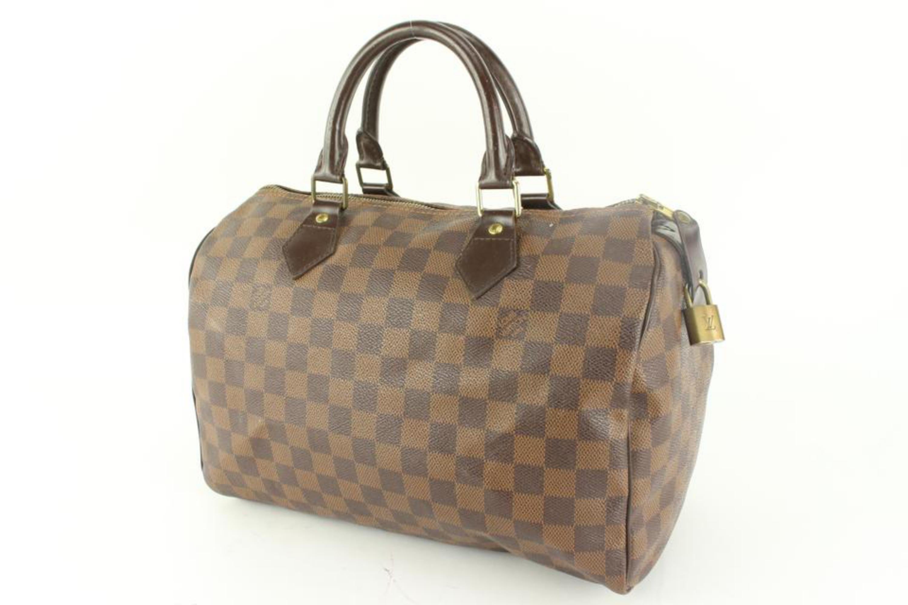 Louis Vuitton Damier Ebene Speedy 30 Boston Bag 53lz62s For Sale 4