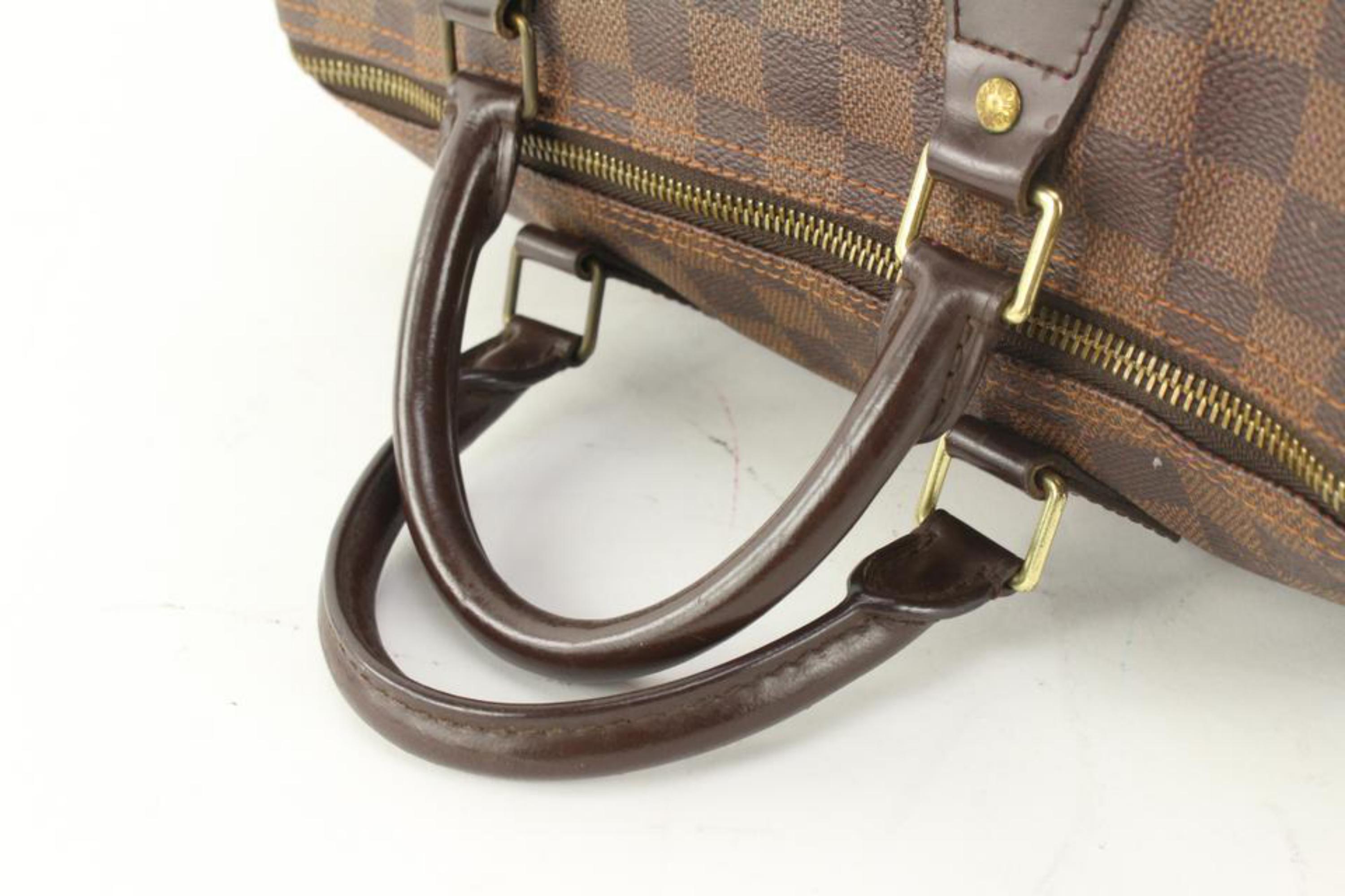 Women's Louis Vuitton Damier Ebene Speedy 30 Boston Bag 53lz62s For Sale