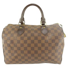 Louis Vuitton Damier Ebene Speedy 30 Boston Tasche 53lz62s