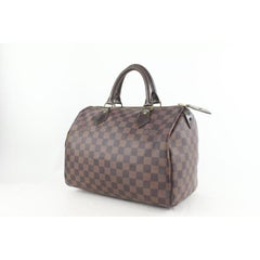 Louis Vuitton Damier Ebene Speedy 30 Boston Bag  715lvs622