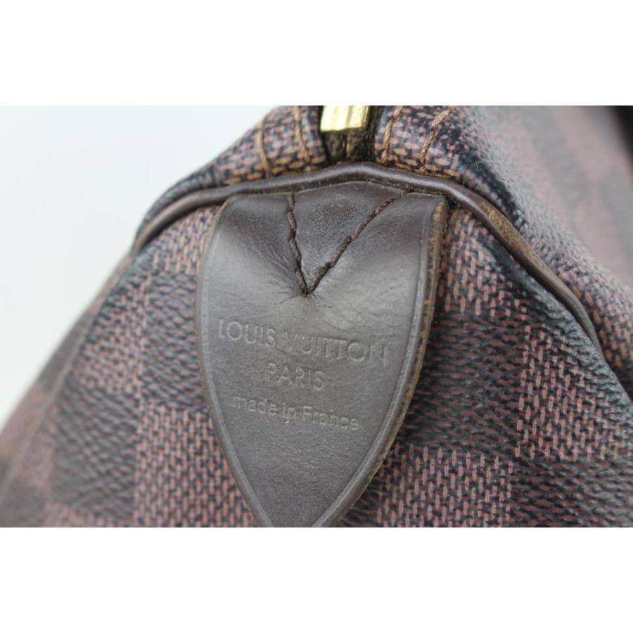 Damier Ebene Speedy 30 Boston Tasche von Louis Vuitton  715lvs622  Damen im Angebot