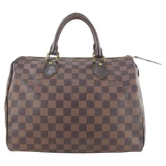 Louis Vuitton Damier Ebene Speedy 30 Boston Bag  715lvs622 